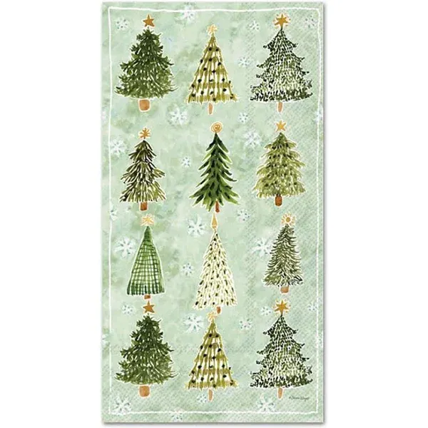 Christmas Tree Farm Paper Guest Towels - Buffet Napkins