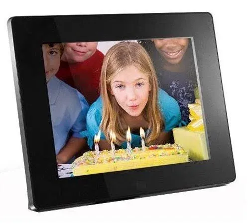 Aluratek ADMPF108F Digital Frame with 512 MB Built-in Memory (Black) 8" (w/ Built-in Memory)