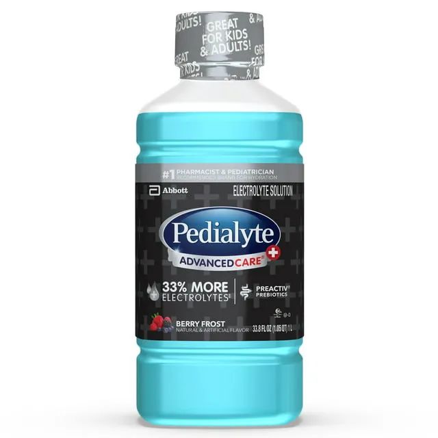 Pedialyte, Pedialyte Advanced Care, Berry Frost 33.8 Oz