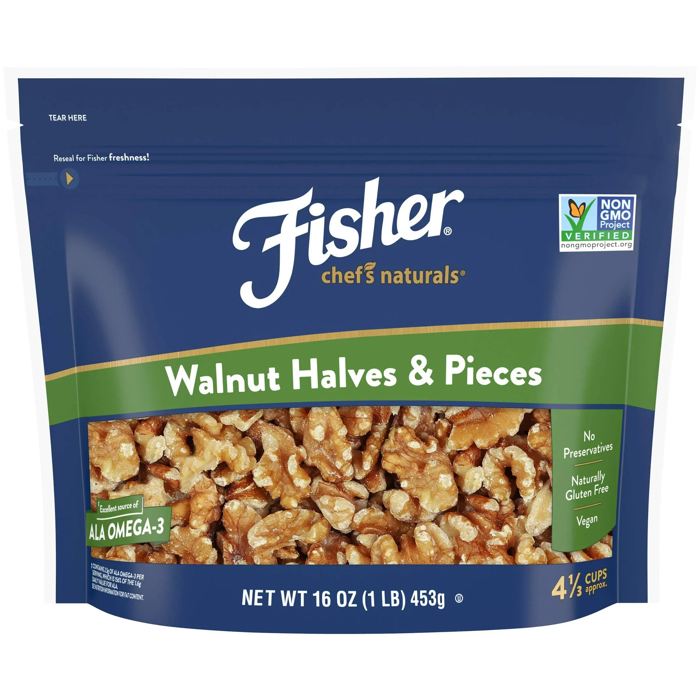 Fisher Walnut Halves & Pieces