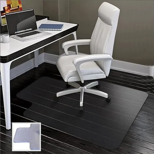 FreeLung Office Chair Mat for Hard Floors 48"x36" in Clear Floor PVC Protector Mat