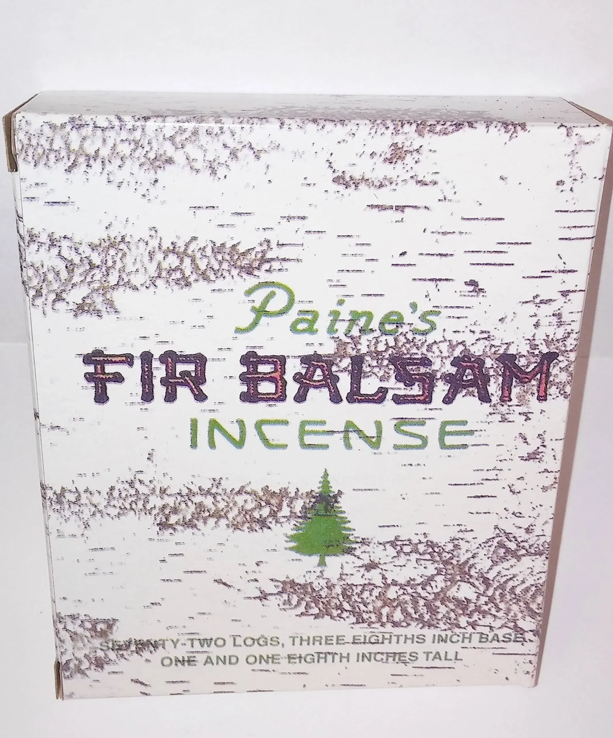 1 X 72 Balsam Logs - Paine&#039;s Fir Balsam Incense