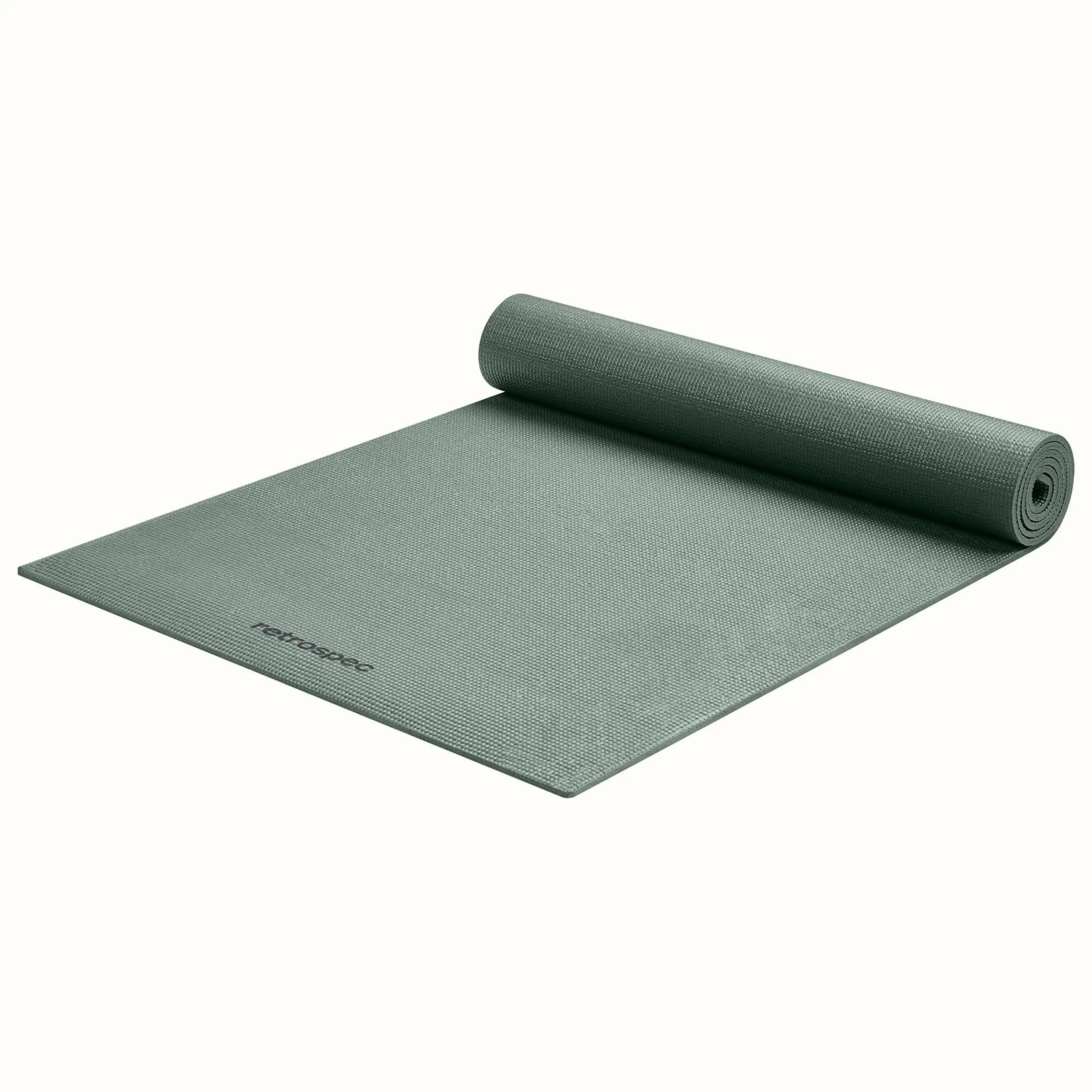 Retrospec Pismo Yoga Mat w/Nylon Strap for Men & Women - Non Slip Exercise Mat for Yoga, Pilates, Stretching, Floor & Fitness Workouts, .5mm Thick, Easy to Clean