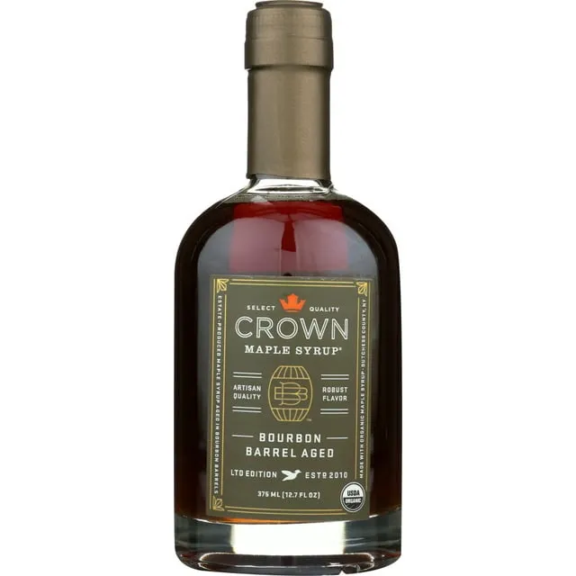 Crown Maple Bourbon Barrel Aged Organic Maple Syrup