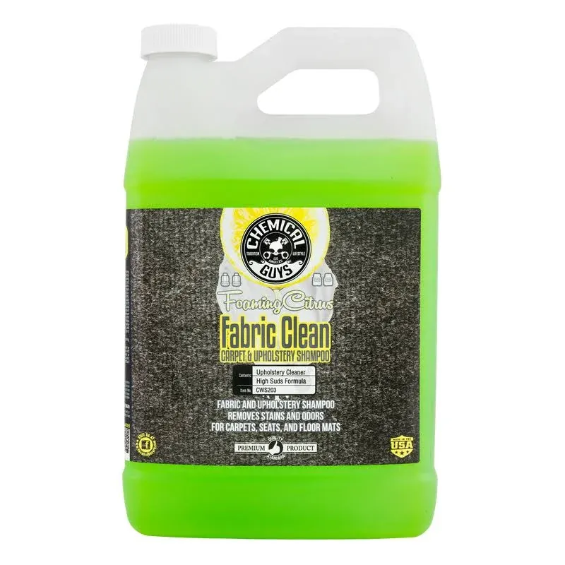 Chemical Guys Foaming Citrus Fabric Clean Carpet &amp; Upholstery Shampoo 1 Gal