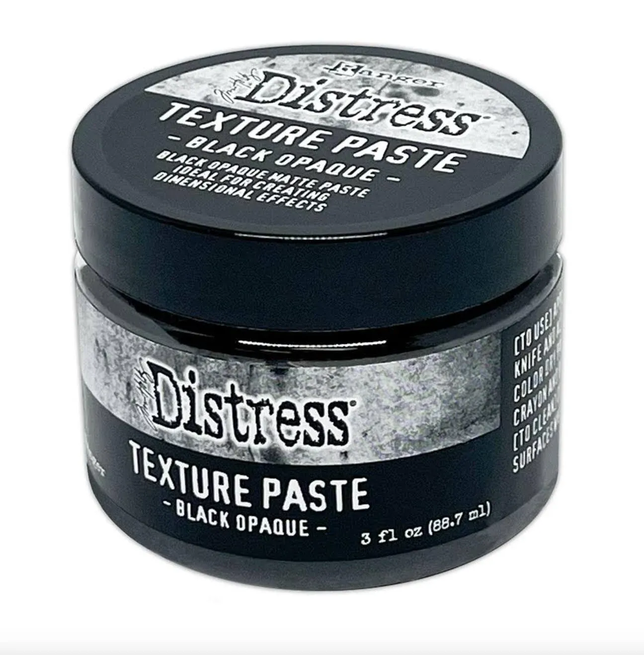 Tim Holtz Distress Texture Paste Black Opaque Ranger tshk84471