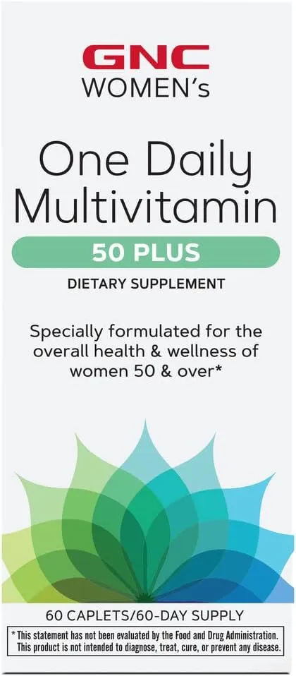 Gnc Women's Multivitamin, One Daily, 50 Plus, Caplets - 60 caplets