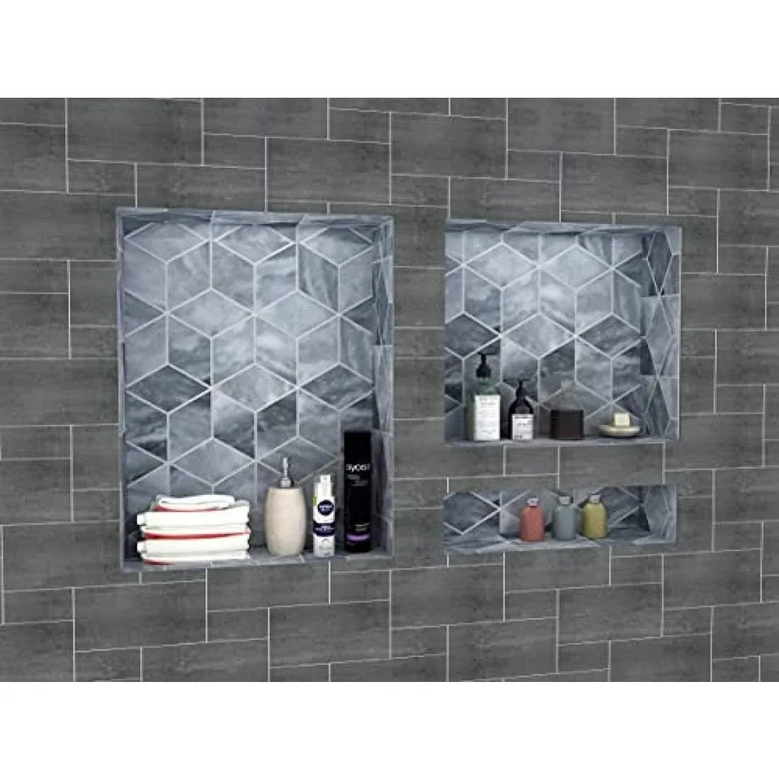 Shower Niche 20X32 Recessed Shower Shelves and Tile Shower Niche Easy Installation and Bonding Friendly