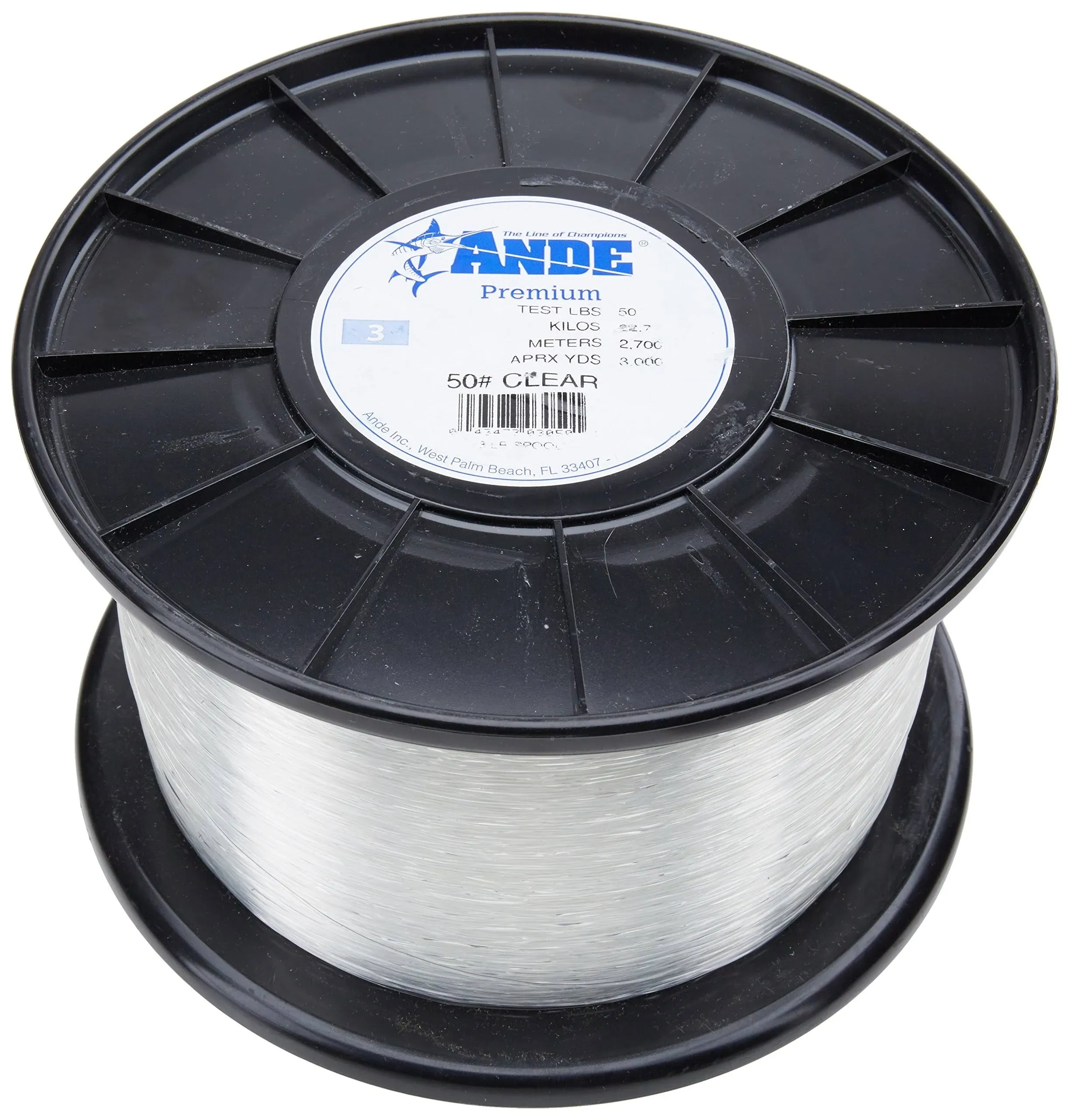 Ande Premium Monofilament - Clear 1-Lb.