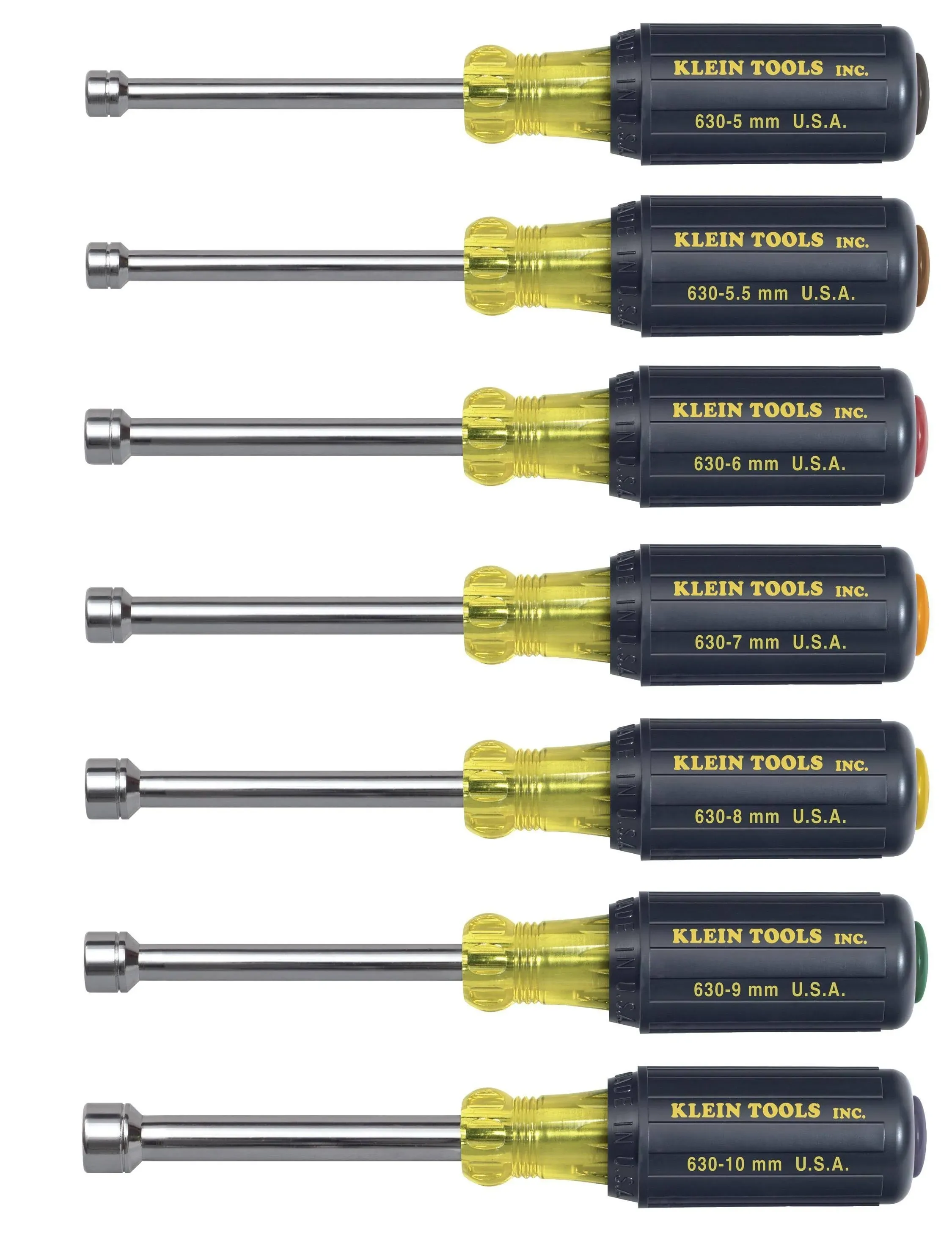 Klein Tools 65160 7 Piece Metric Cushion Grip Nut Driver Set