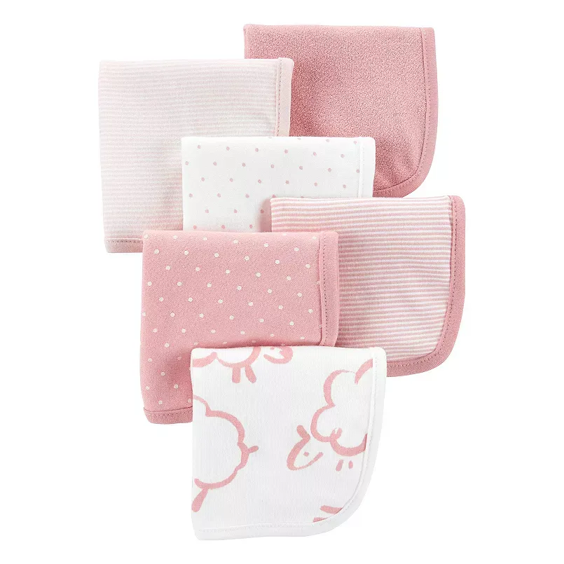 Carter's Baby Girls 6-Pack Wash Cloths