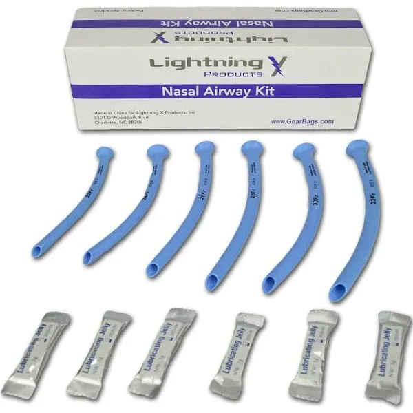 Lightning X Deluxe Nasopharyngeal Airway Kit