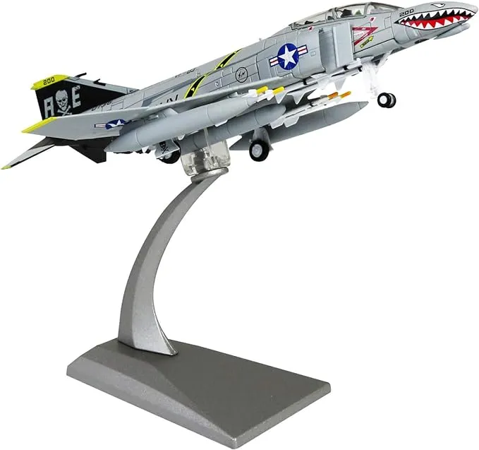 1/100 Scale F-4C PhantomⅡAttack Plane Metal Fighter Military Model Fairchild Republic Diecast Plane Model for Commemorate Collection or Gift