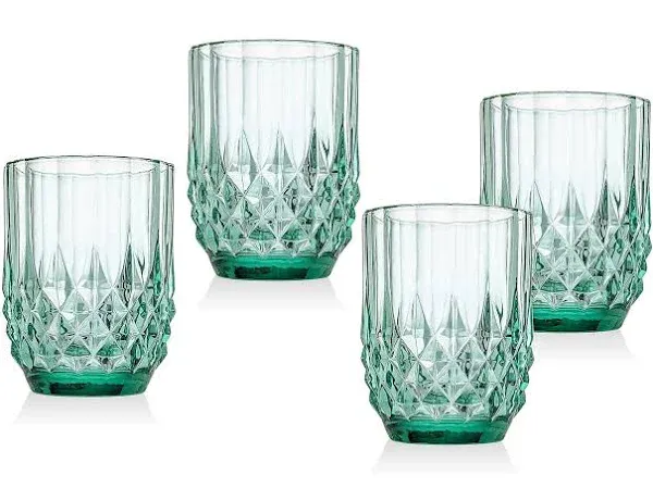 Godinger Celtic Double Old-Fashioned Glasses, Set of 4 - Green