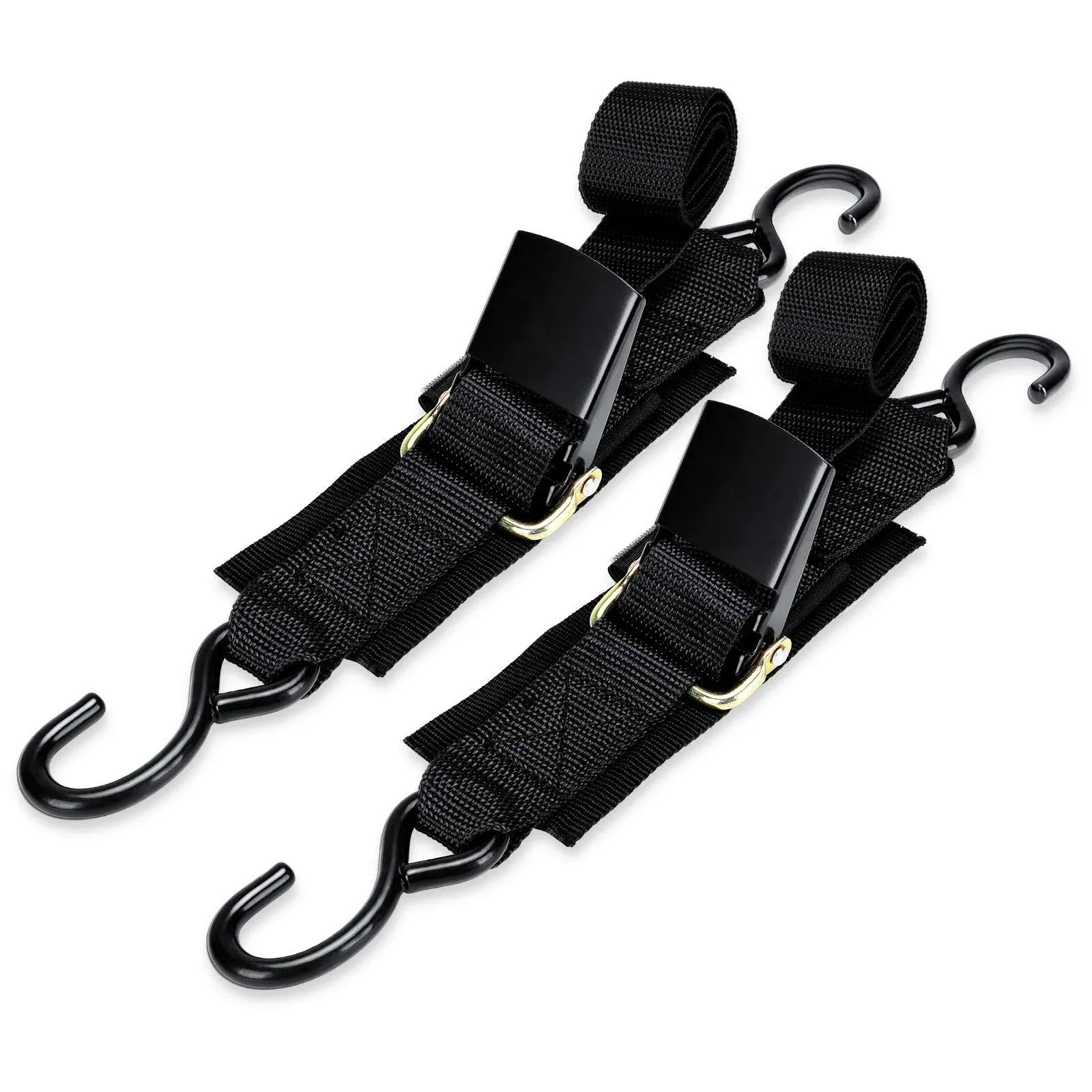 2 Pack 2&#034;x4ft Transom Tie Downs Straps for Boat Trailer Marine Boat Pontoon