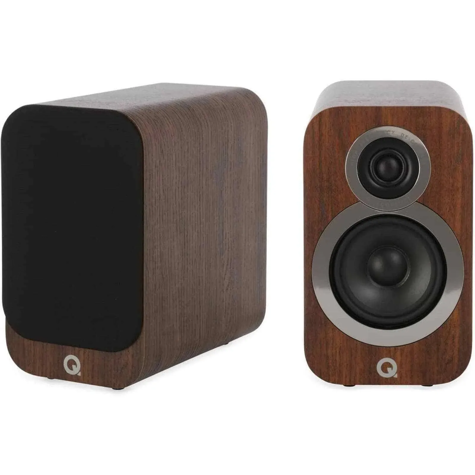 Q Acoustics 3010i Compact Bookshelf Speaker Pair Walnut