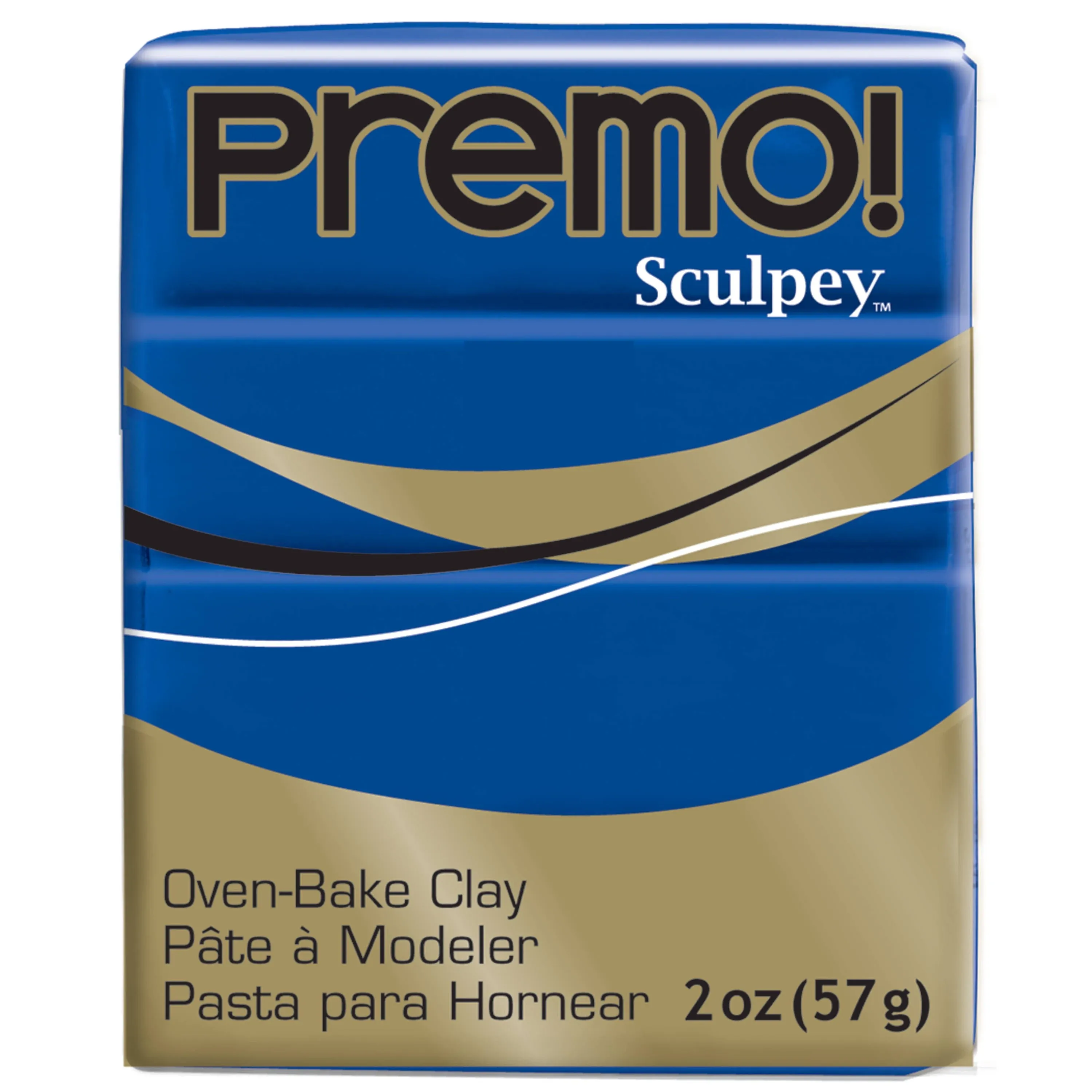 Sculpey Premo Polymer Oven-Bake Clay, Ultramarine Blue Hue, Non Toxic, 2 oz. bar, Great for jewelry making, holiday, DIY, mixed media and more. Premium clay Great for clayers and artists.