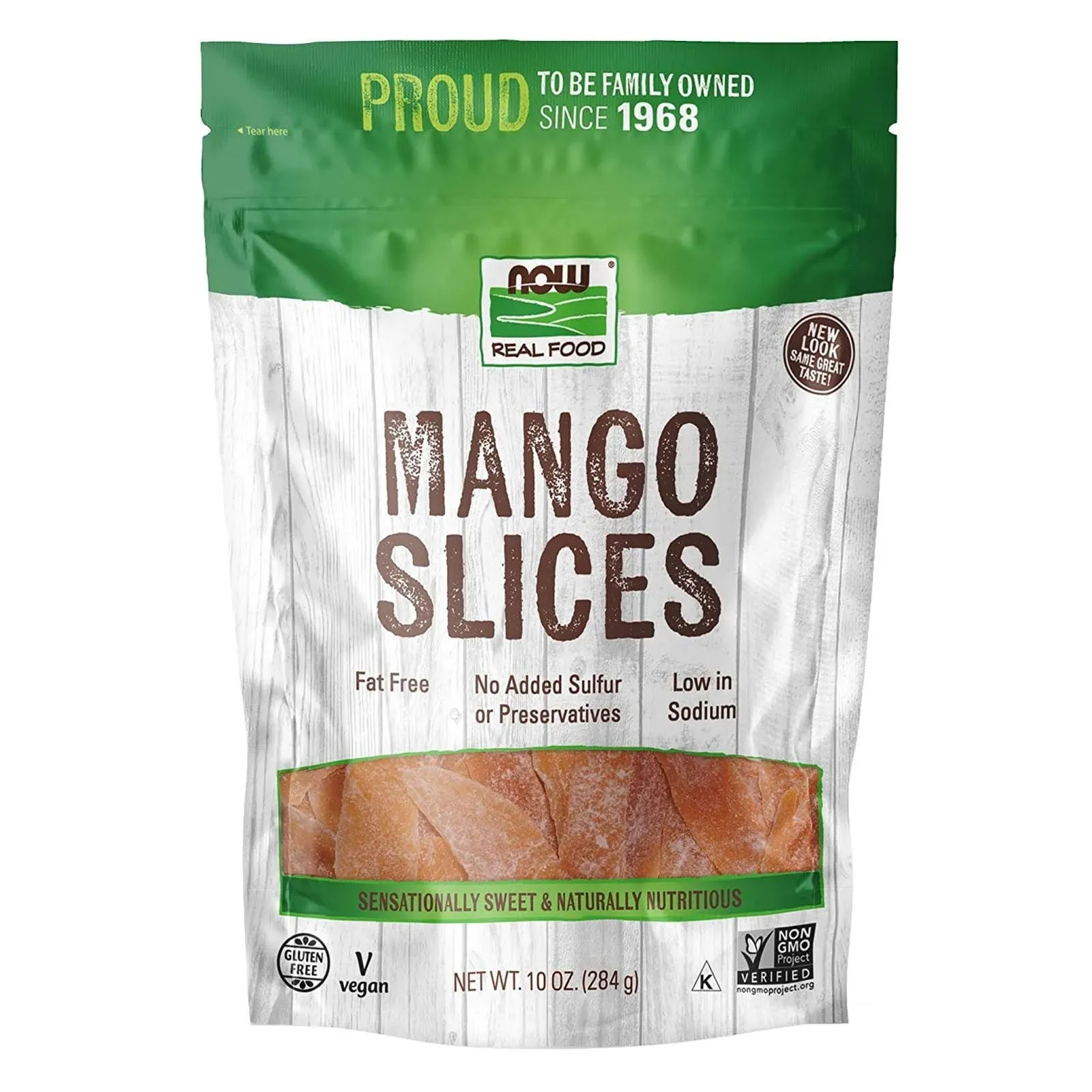 Now Real Foods Low Sugar Mango Slices - 10 oz bag