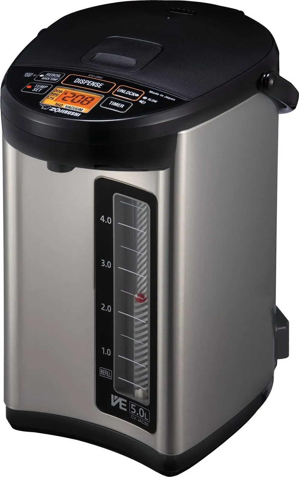 Zojirushi CV-JAC50XB 5.0 Liter VE Hybrid Water Boiler &amp; Warmer Stainless Black