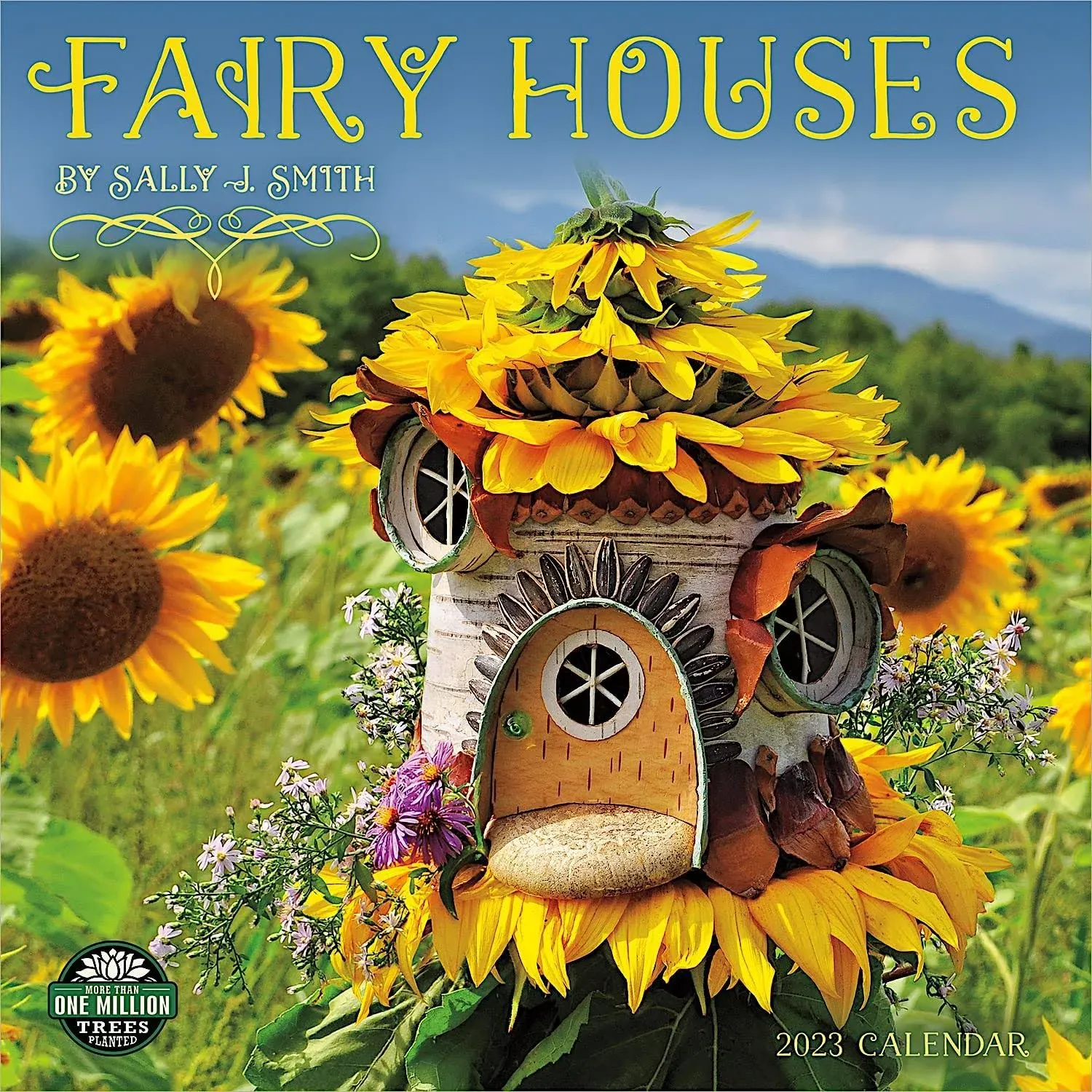 Amber Lotus Fairy Houses 2023 Wall Calendar