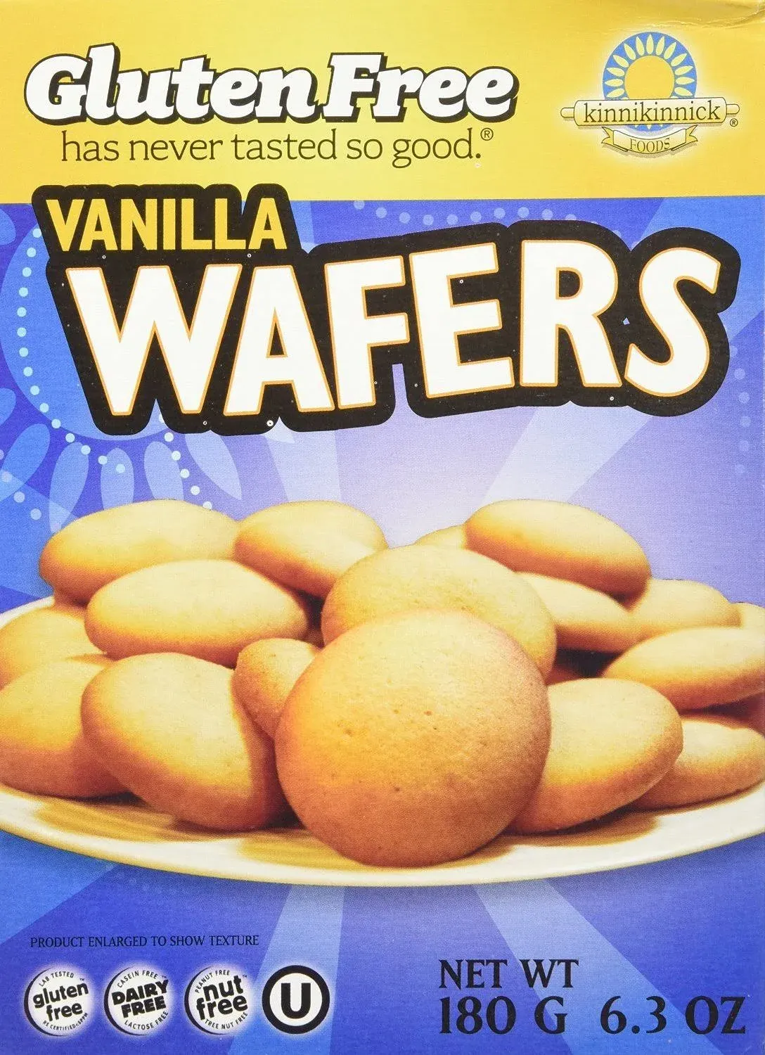 Kinnikinnick Gluten Free Vanilla Wafers - 6.3 oz box