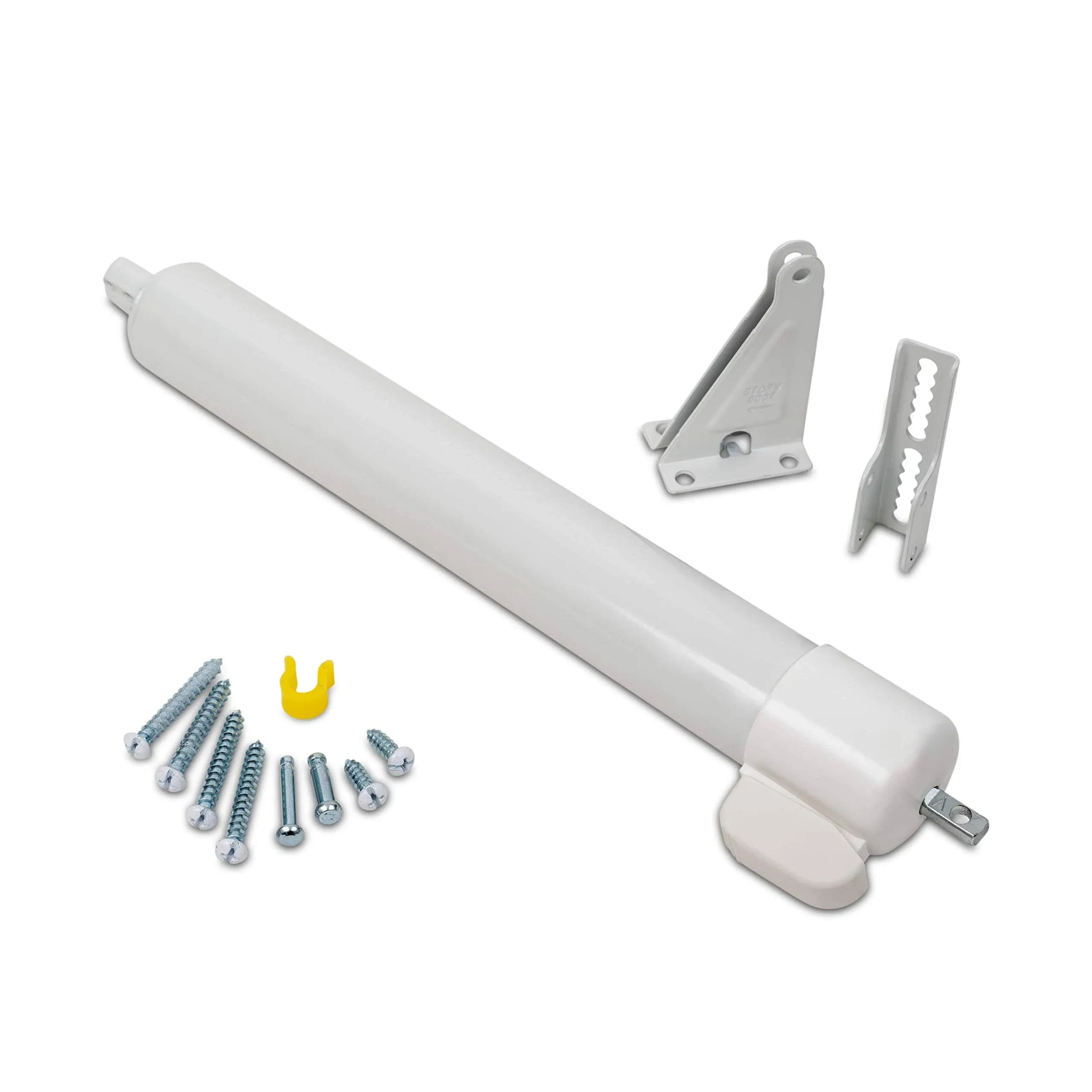 Sk9700w Heavy white Touch &amp; Hold Door Closer Duty