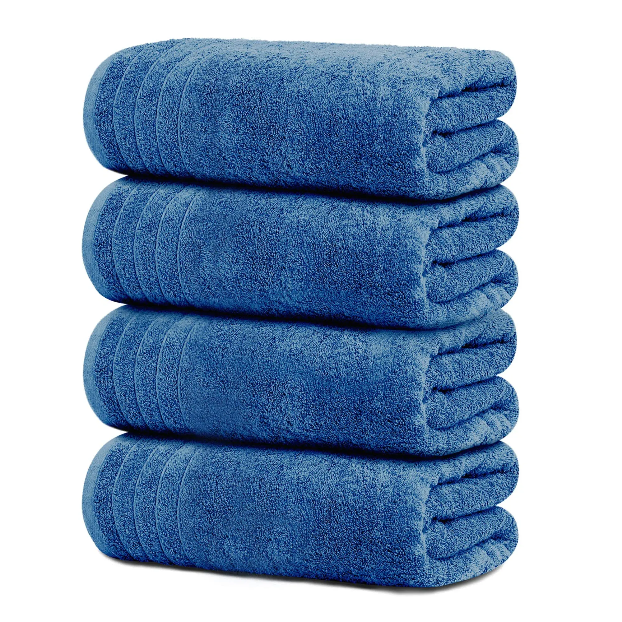 Tens Towels Extra Large Bath Towels 30 x 60 Inches, 100% Cotton, Larger & Lighter, Quicker to Dry, Lighter Weight, Super Soft and Absorbent, Perfect Bathroom Towels