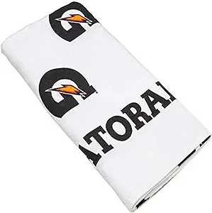 Gatorade G Towel, 22" x 42", Cotton, White/Black/Orange