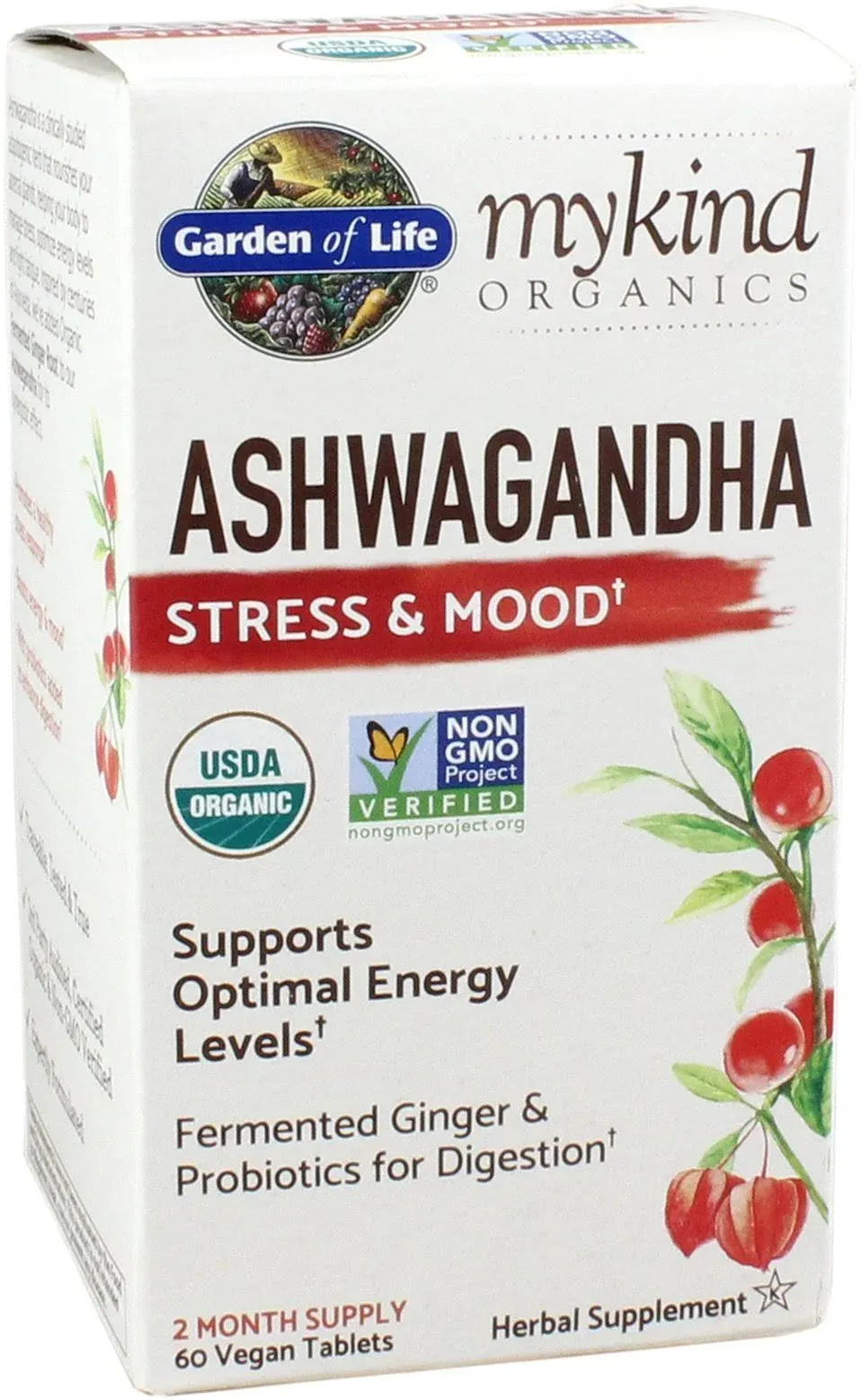 Garden of Life mykind Organics Ashwagandha Stress & Mood