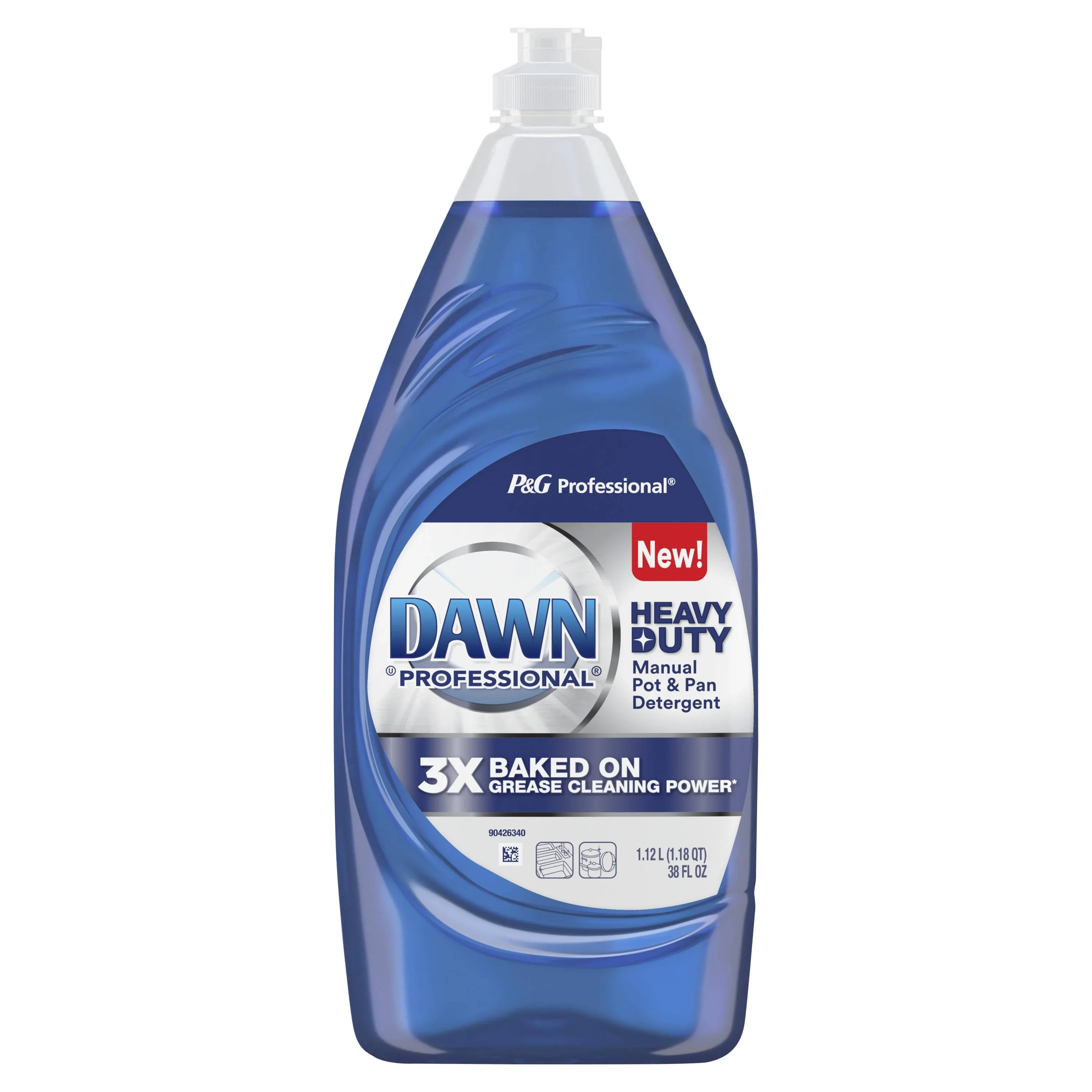 Dawn Professional Heavy Duty Manual Pot and Pan Dish Soap Detergent, 38 fl oz