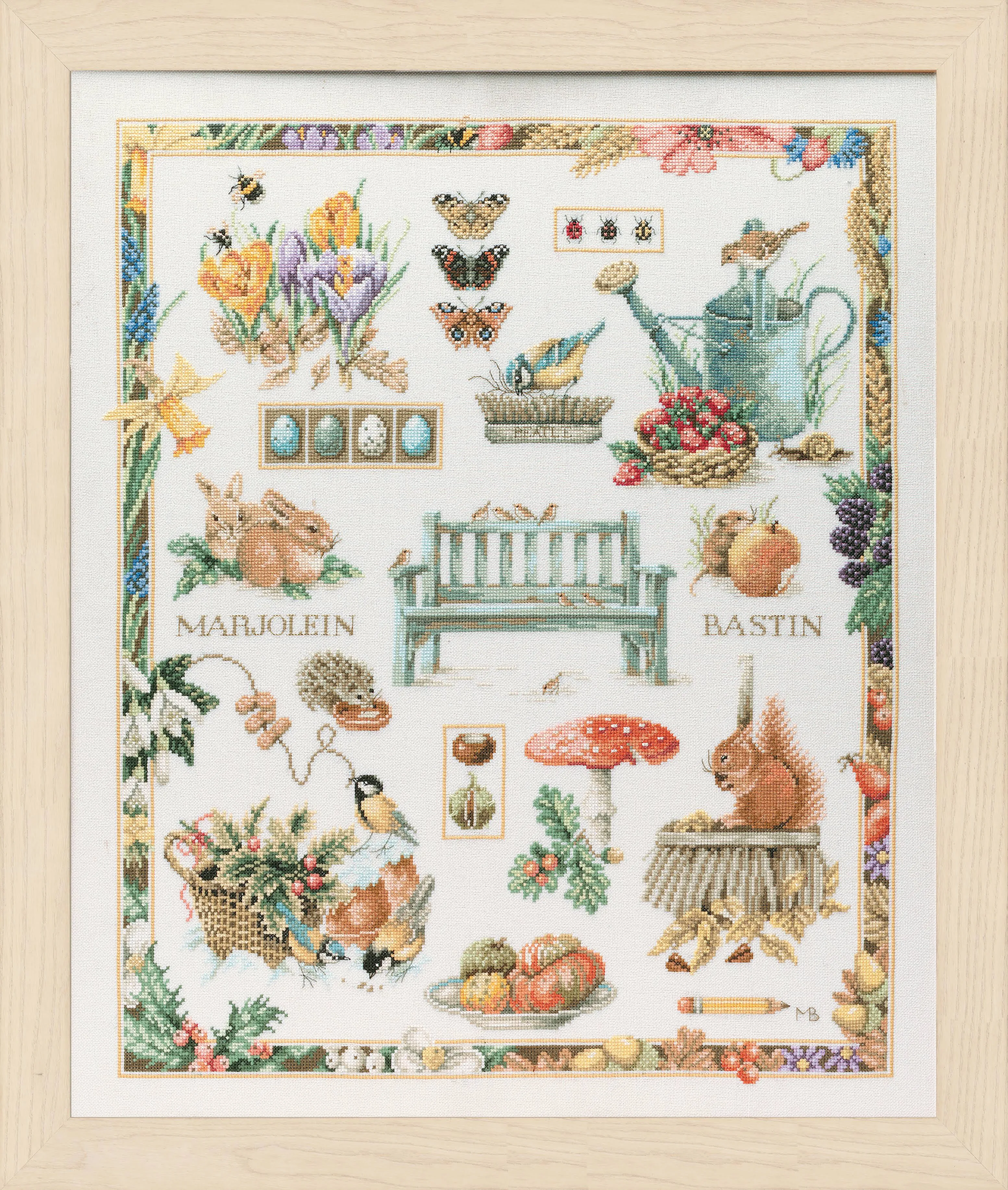 Lanarte Four Seasons Cross Stitch Kit