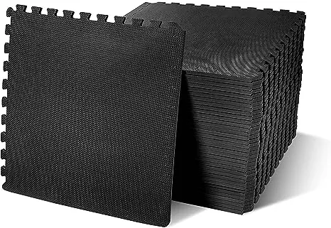 BalanceFrom Puzzle Exercise Mat with EVA Foam Interlocking Tiles for MMA, Exercise, Gymnastics and Home Gym Protective Flooring, Multiple Sizes