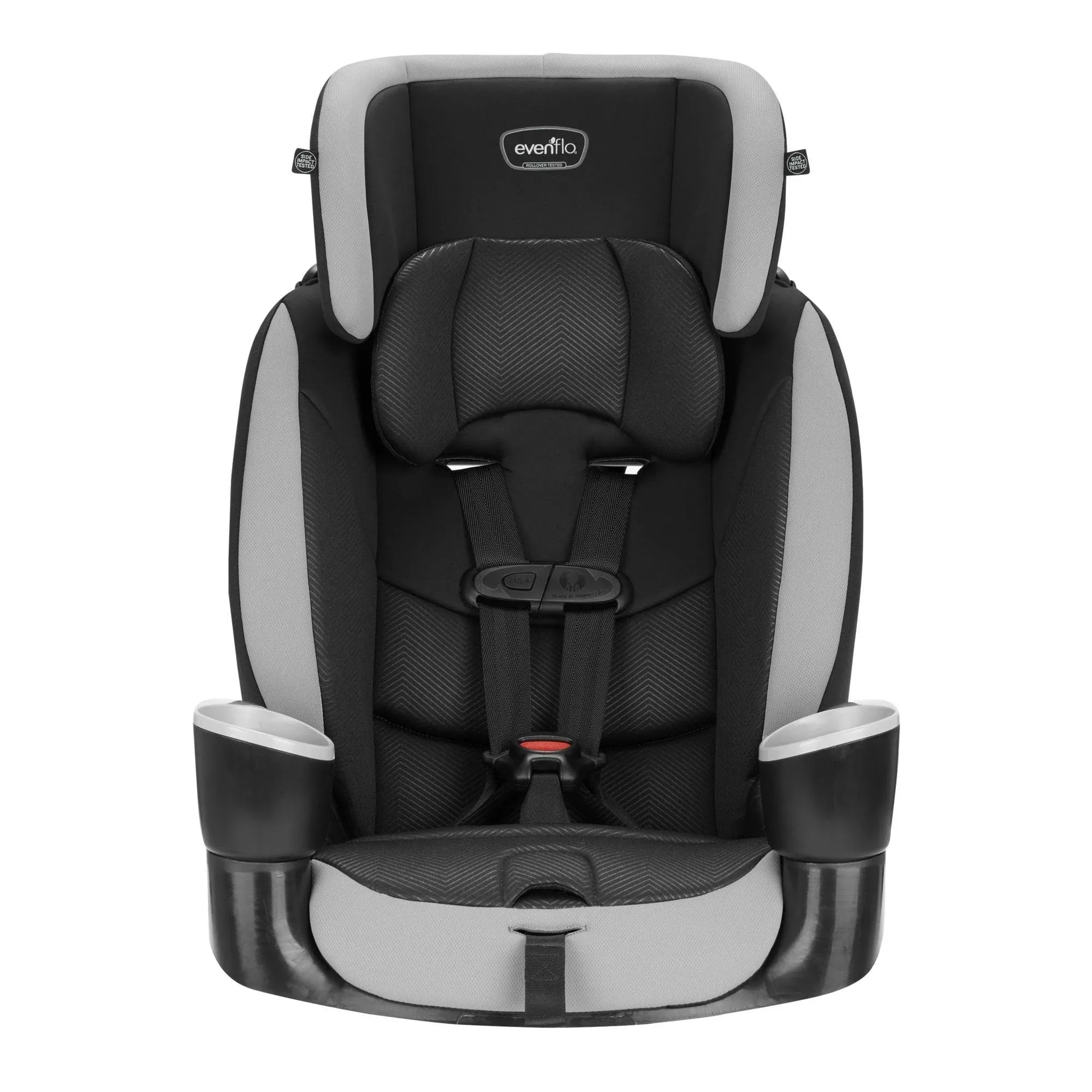 Evenflo Maestro Sport Harness Highback Booster Car Seat, 22 to 110 Lbs., Granite Gray, Polyester