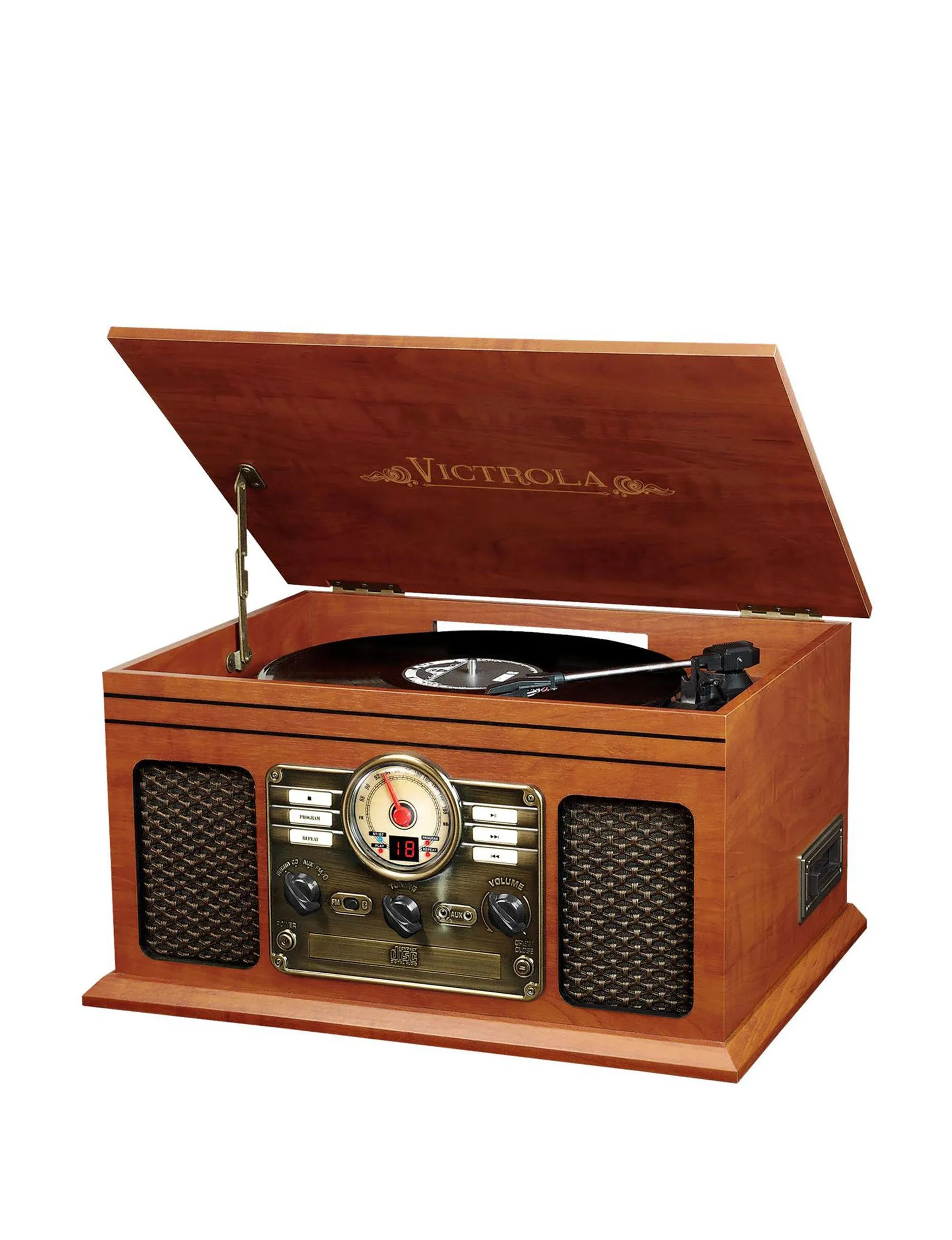 6-in-1 Victrola Entertainment Center