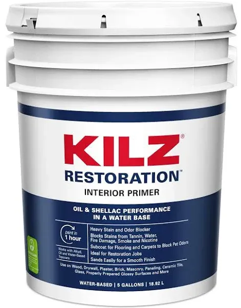 Kilz Max Water-Based Primer Interior White 5 Gallon