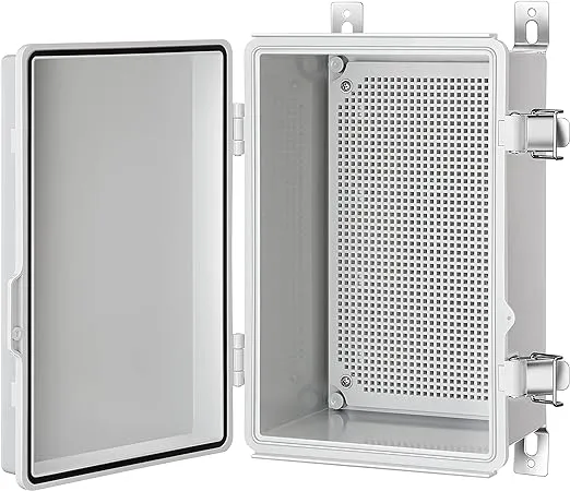 Gratury Junction Box IP67 Waterproof Plastic Enclosure for Electrical Project Hinged Cover Includes Mounting