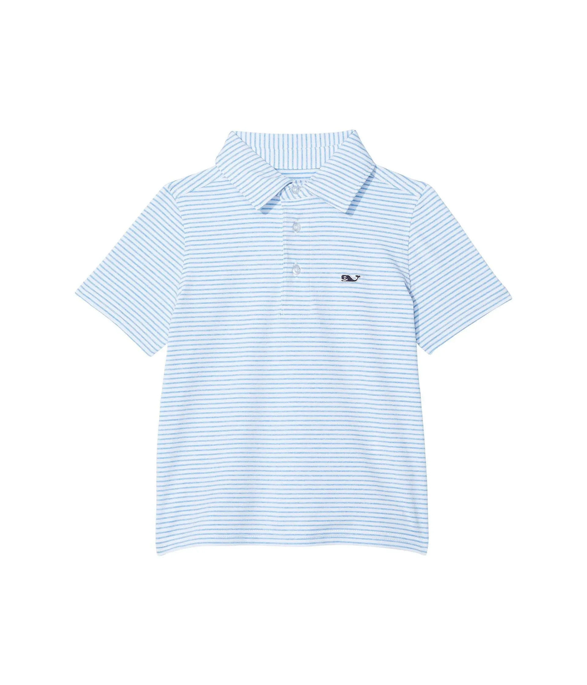 vineyard vines Boys' Bradley Stripe Sankaty Polo