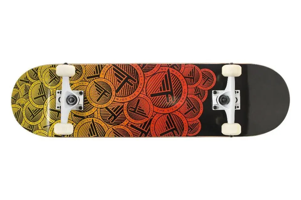 Flybar Skateboards for Beginners, Complete Standard 31 Inch Skateboard, Double Kick, 8" Deck, Lightweight, Stickers