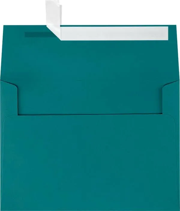 A7 Invitation Envelopes (5 1/4 x 7 1/4) with Peel &amp; Seal - Teal Blue 32lb