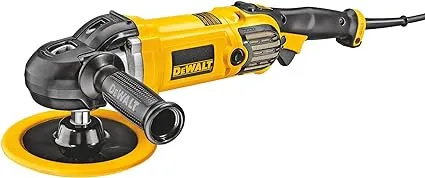 DEWALT Buffer Polisher, 7”-9”, 12 amp, Variable Speed Dial 0-3,500 RPM’s, Corded (DWP849X) Yellow