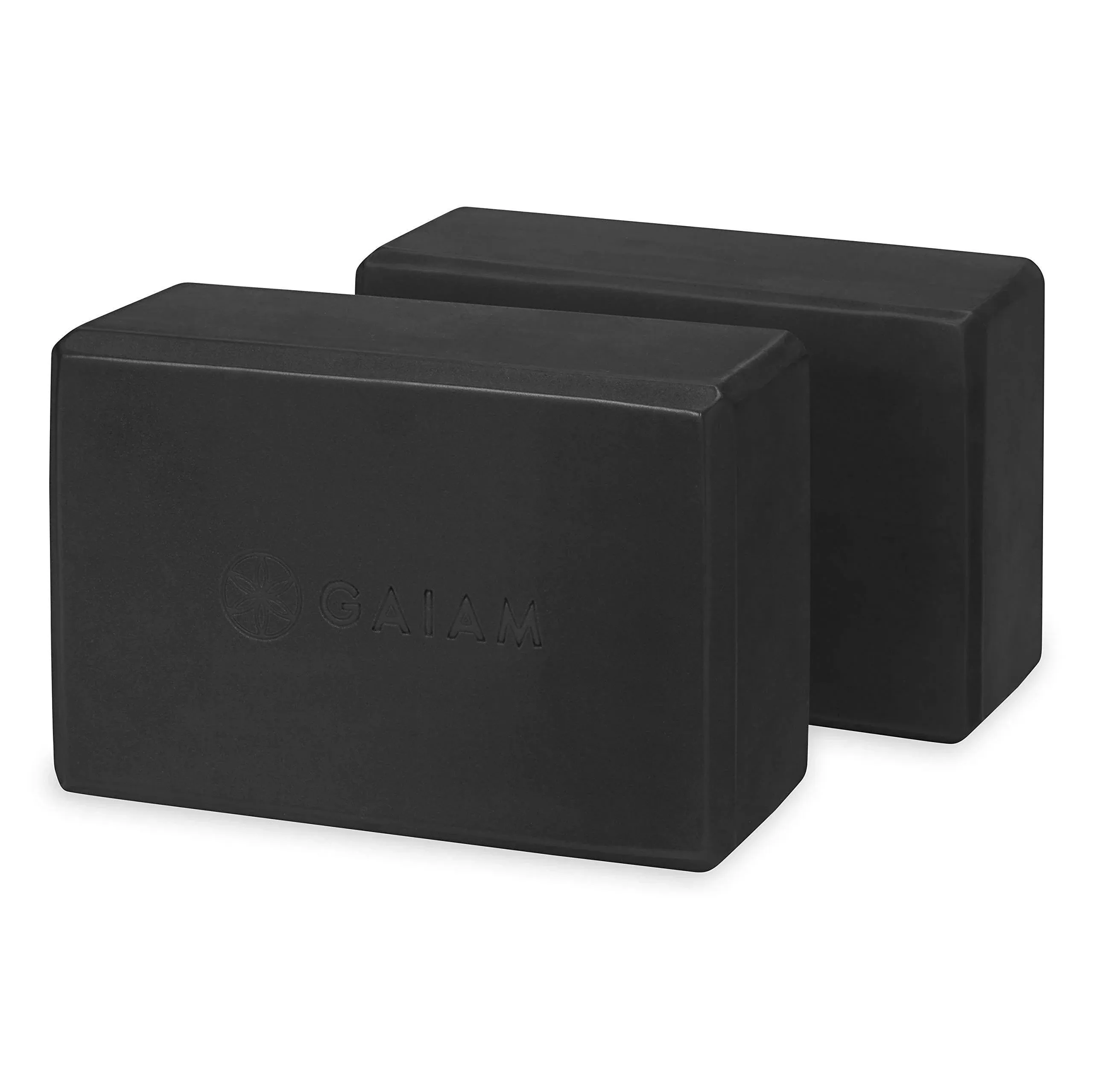 Gaiam Yoga Block - Black - 2 Pack