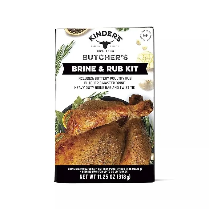 Kinder's Butcher's Brine Kit, Buttery Poultry Blend 11.25 oz