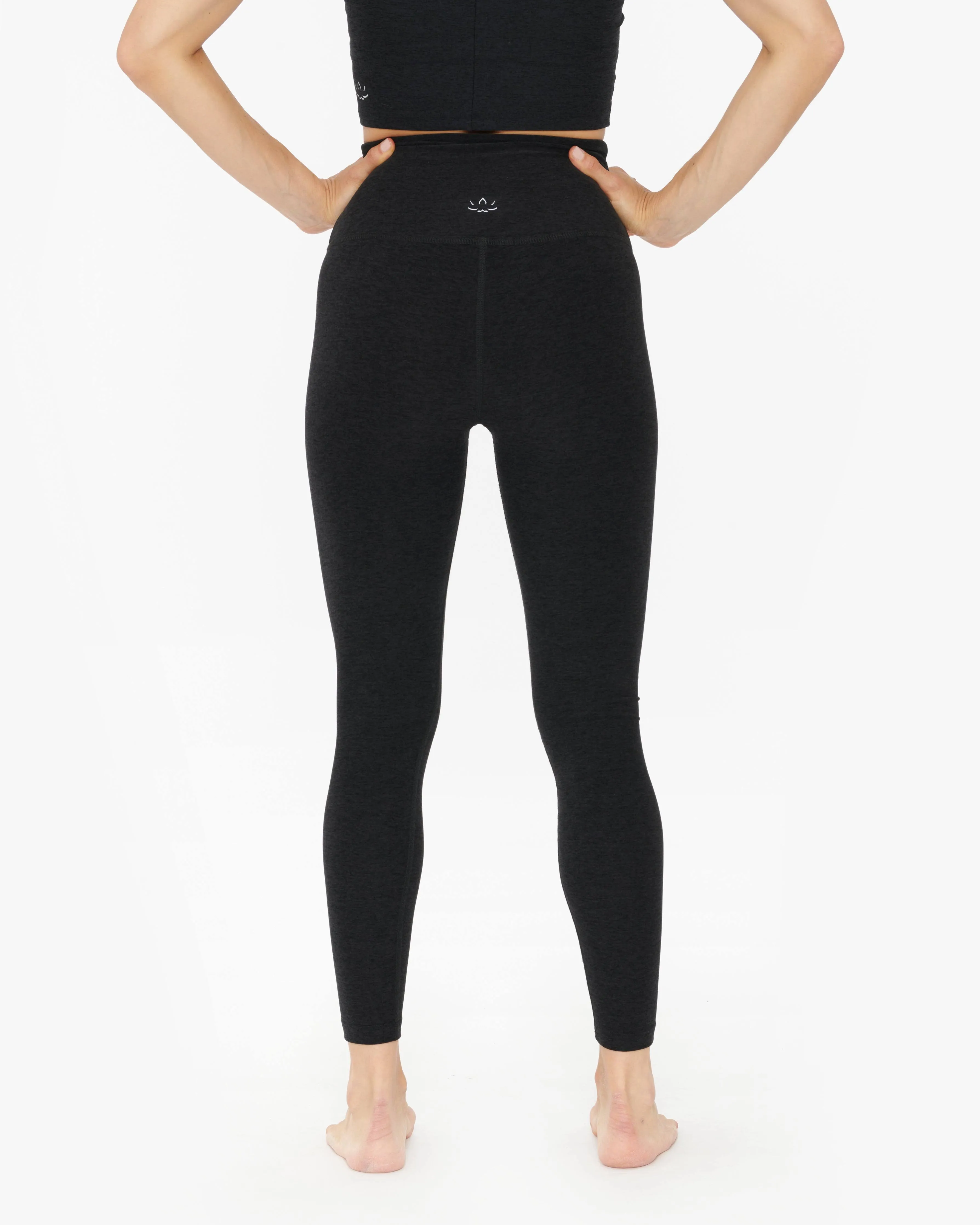 Beyond Yoga Spacedye at Your Leisure High Waisted Midi Legging Darkest Night / L