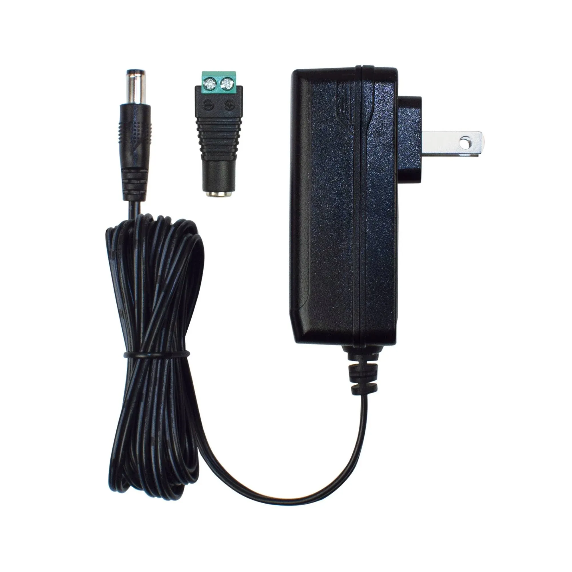 Armacost Lighting Wall Mount Power Supply Plug with Barrel & Terminal Connector 12V DC - 36W