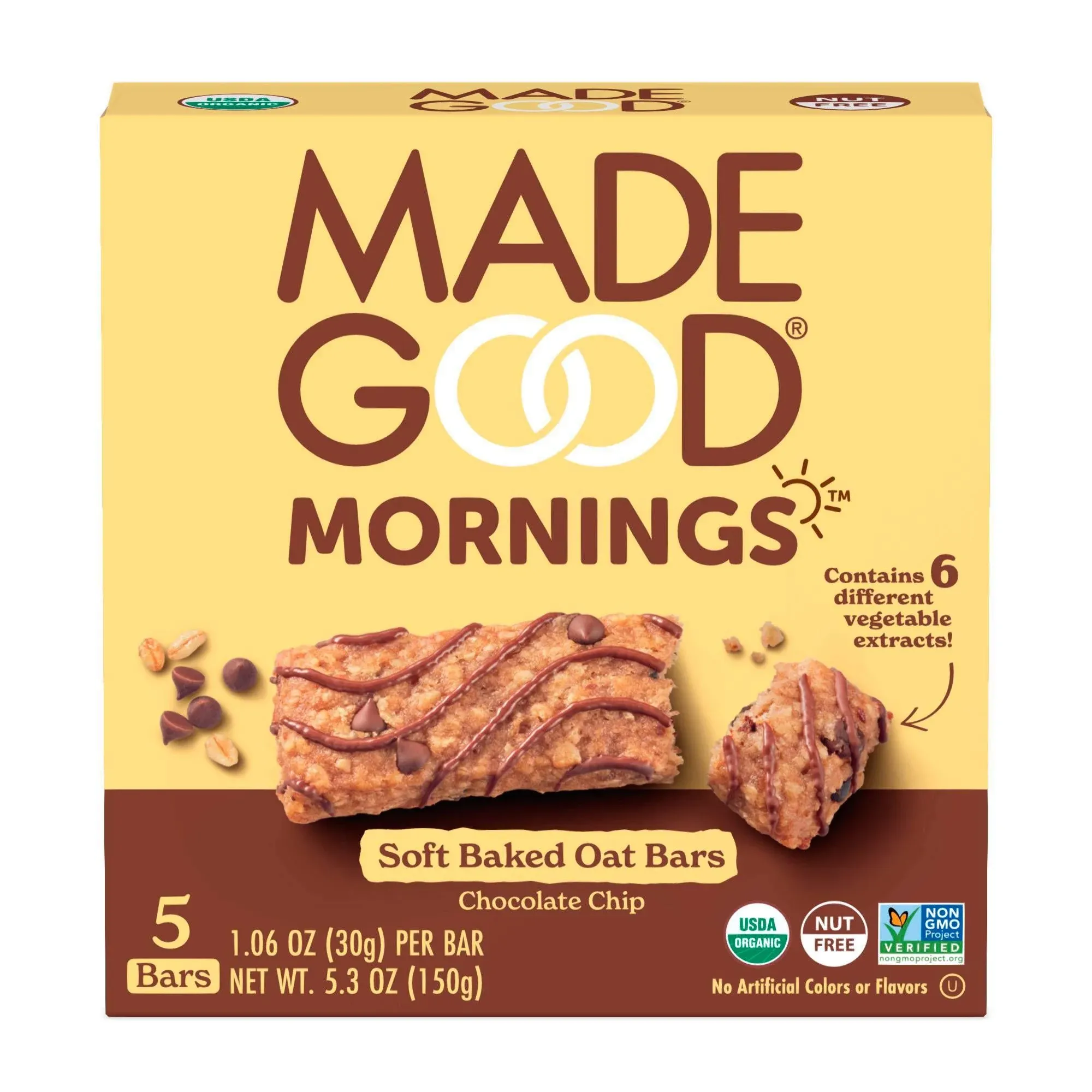 Madegood Morning Chocolate Chip Bars