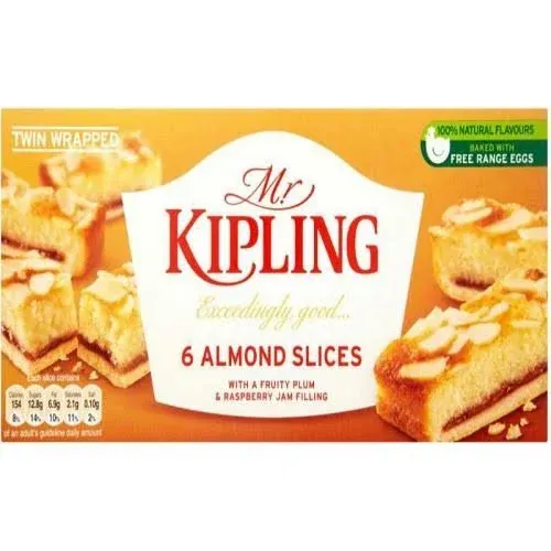 Mr Kipling Almond Slices 6 per pack