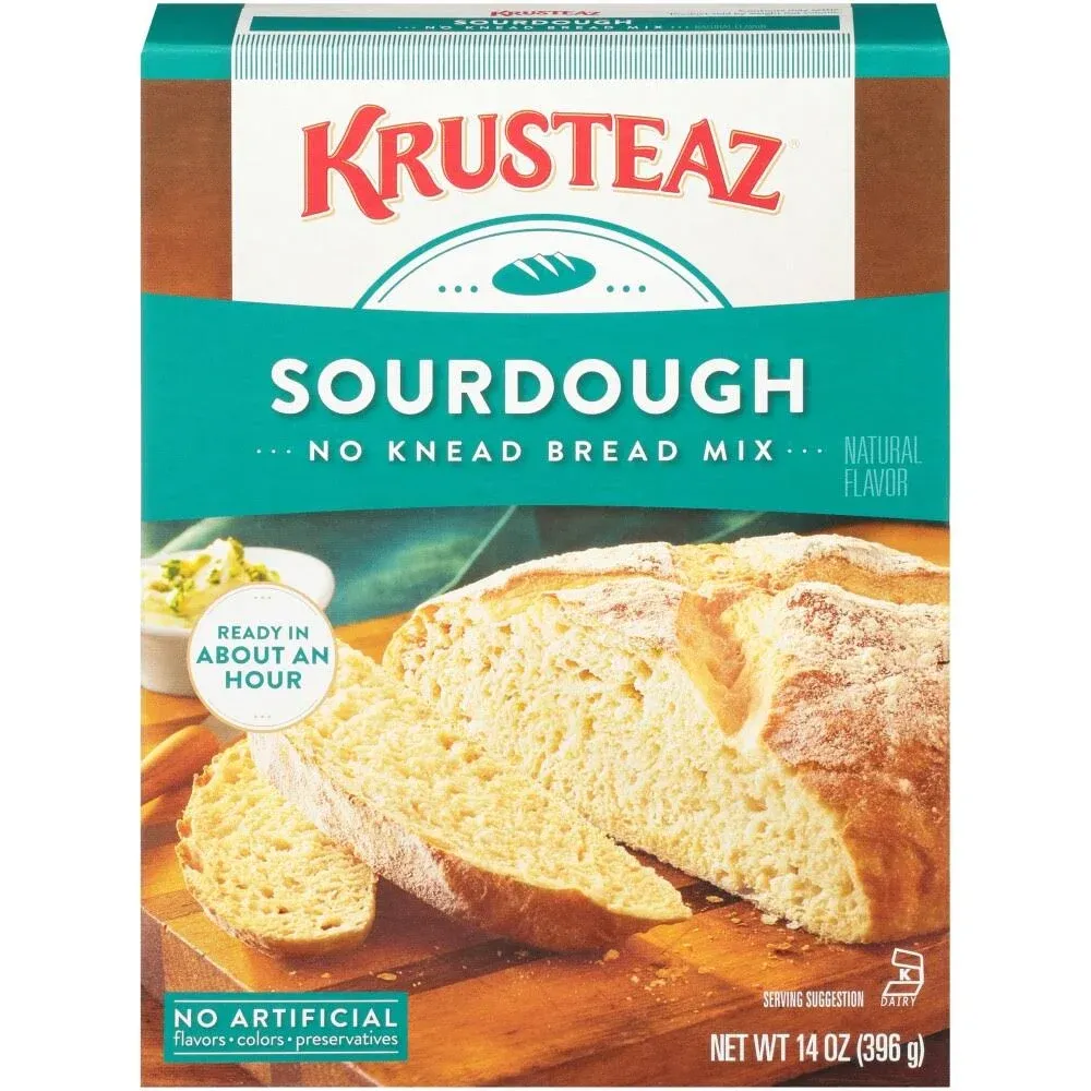 Krusteaz Bread Mix, No Knead, Sourdough - 14 oz