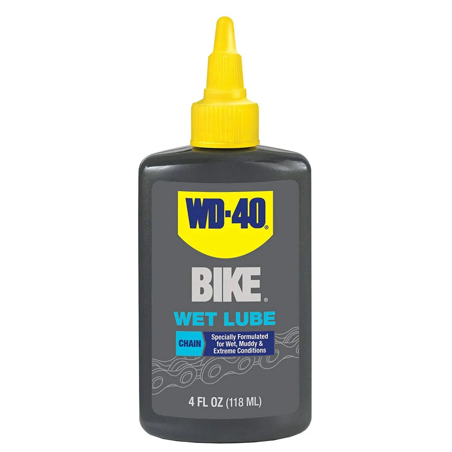 WD-40 Bike Chain Lubricant Wet Bicycle Lube 4oz Drip Bottle WD40