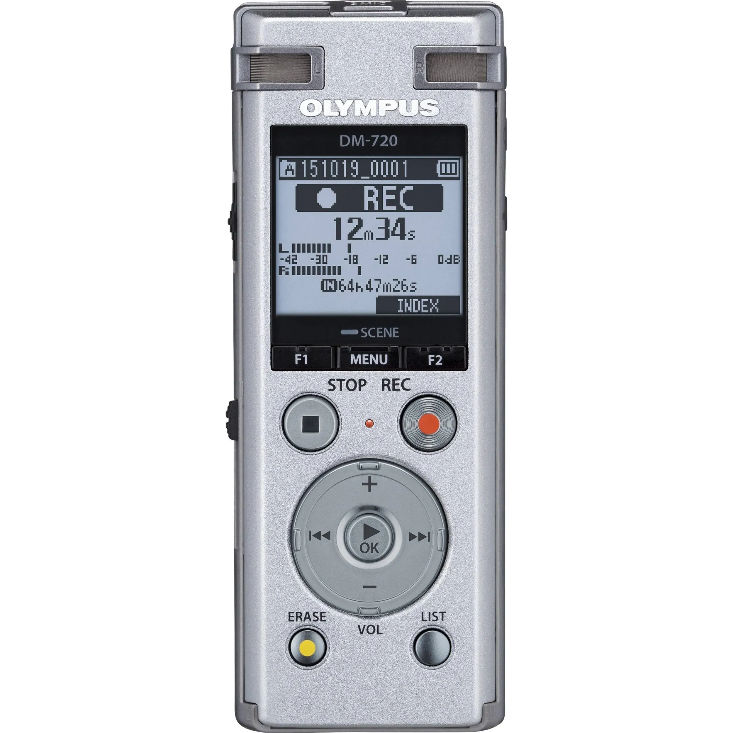 Olympus DM-720 4GB Digital Voice Recorder Silver