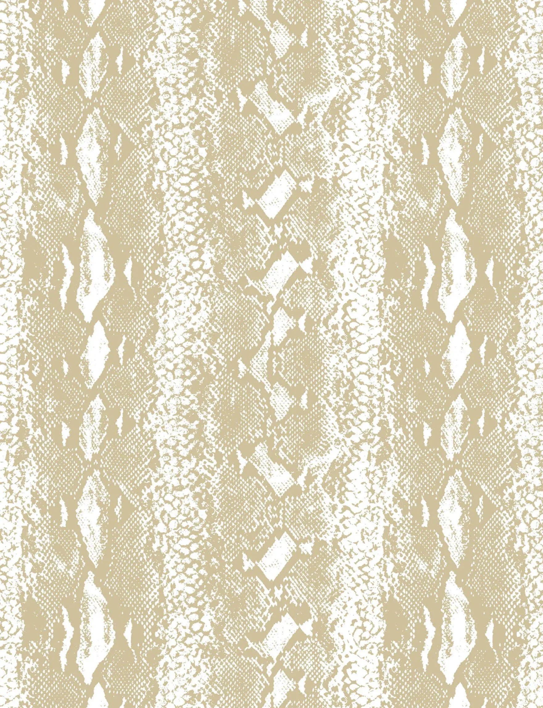 Roommates Snake Skin Peel & Stick Wallpaper White/Gold